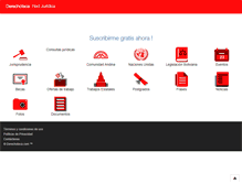 Tablet Screenshot of derechoteca.com